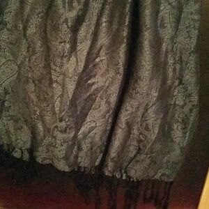 Blue Paisley Silky Feel Scarf 90" x 24"